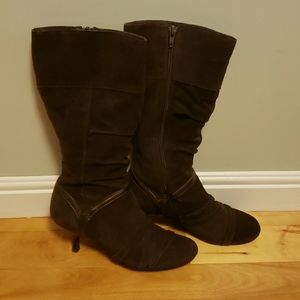 Aldo brown suede boots size 5